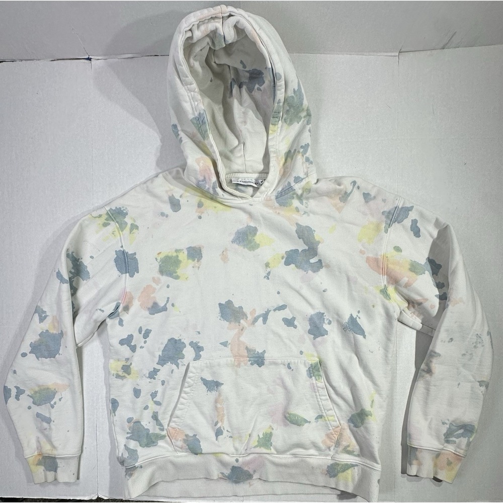 Profound New York Paint Splatter Hoodie White Multicolor Size M